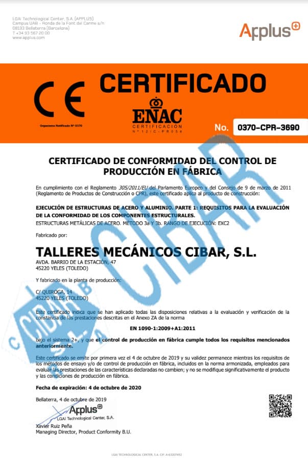 Certificado app cibar